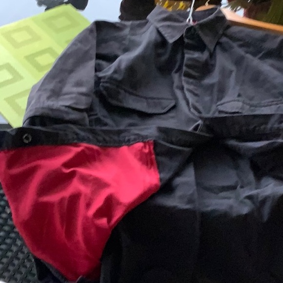 CANYON RIVER BLUES M HEAVY BLACK SHIRT ZIP OFF ARMS - Picture 5 of 5